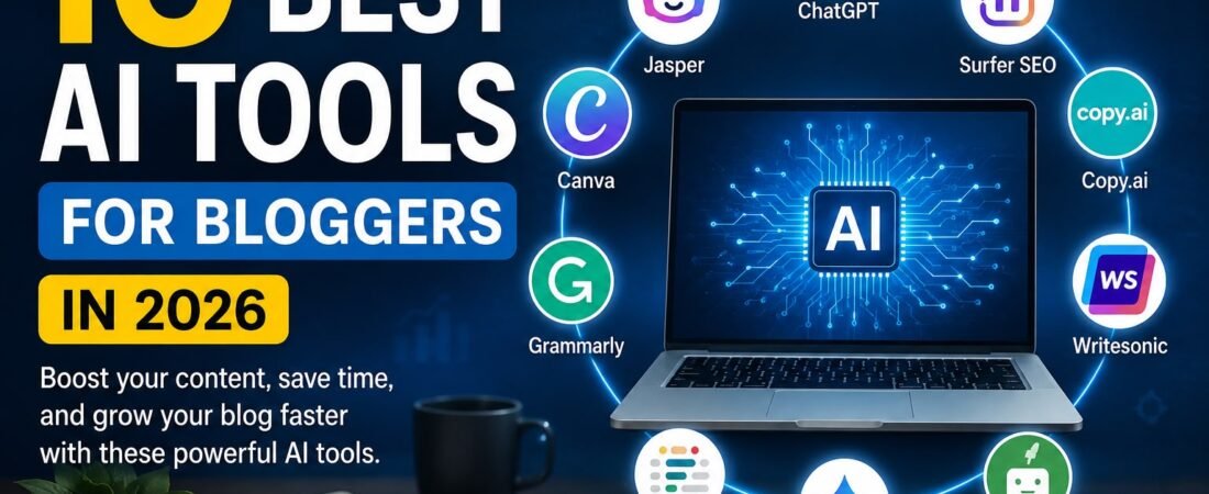 10 Best AI Tools for Bloggers in 2026 (Free & Paid)
